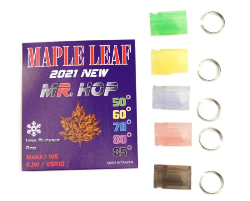 Airsoft MR silicone Hop-Up rubber for VSR-10 and GBB 60° Maple Leaf Yellow 
