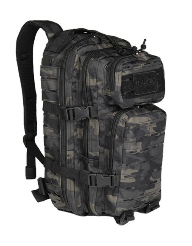 Tactical backpack ASSAULT SM laser cut 20L Mil-Tec Dark Camo 