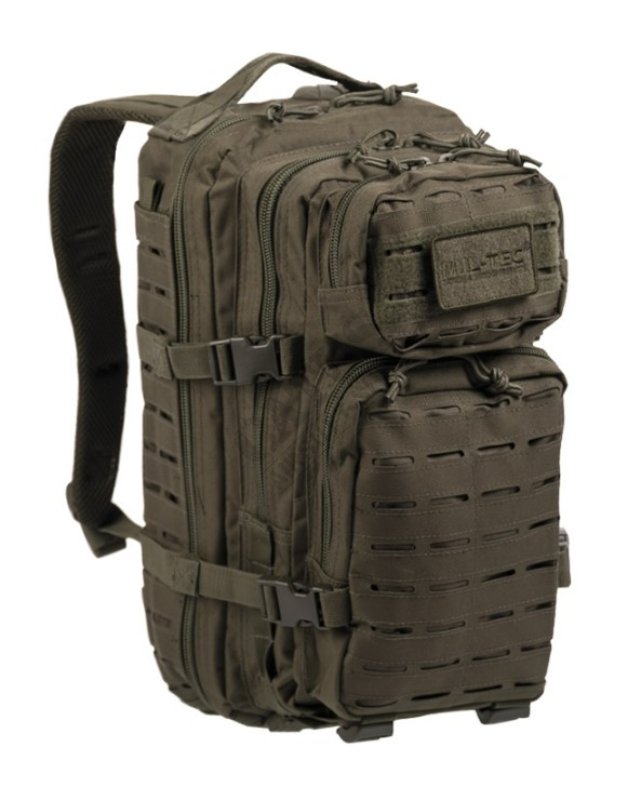 Tactical backpack ASSAULT SM laser cut 20L Mil-Tec Oliva 