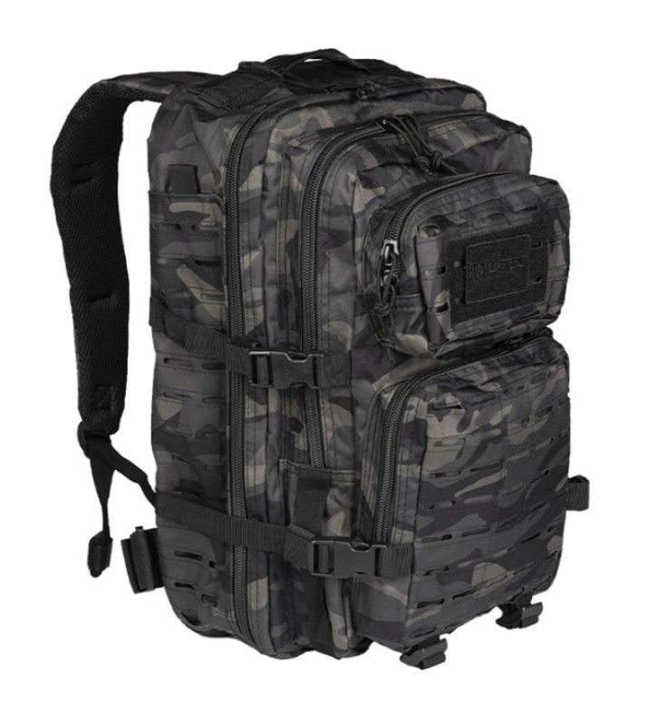 Tactical backpack ASSAULT LG laser cut 36L Mil-Tec Dark Camo 