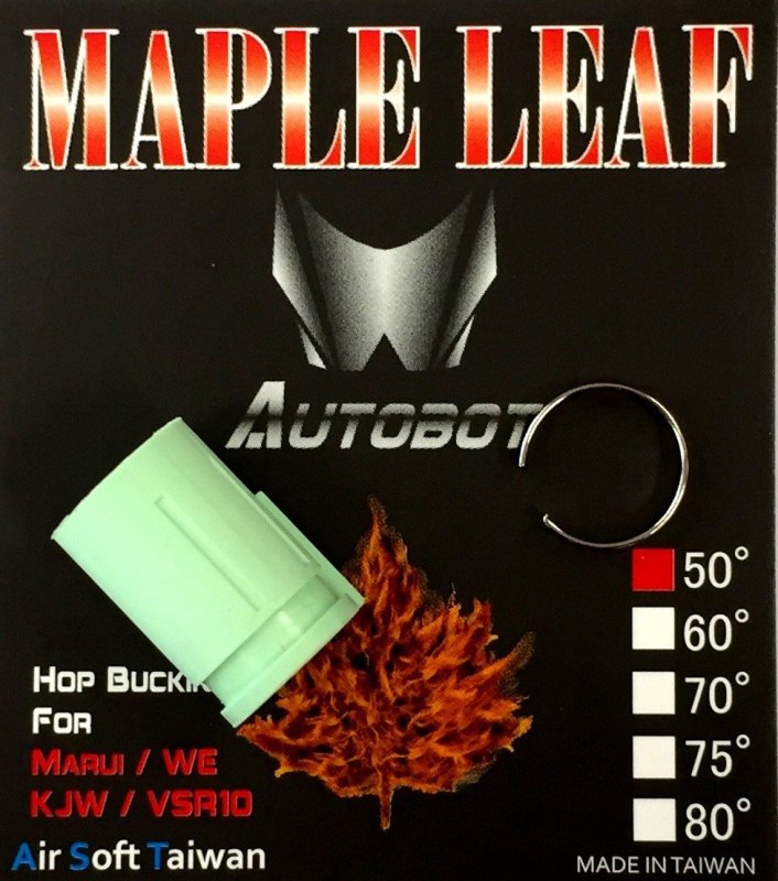 Airsoft Hop-up bucking  Autobot 50° Maple Leaf Green 