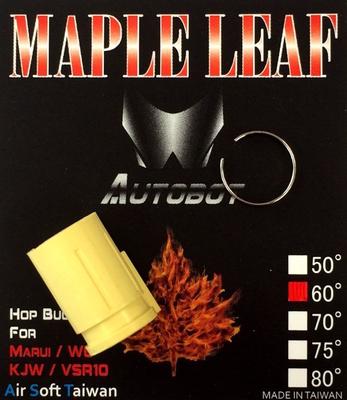 Airsoft Hop-up bucking Autobot 60° Maple Leaf Yellow 