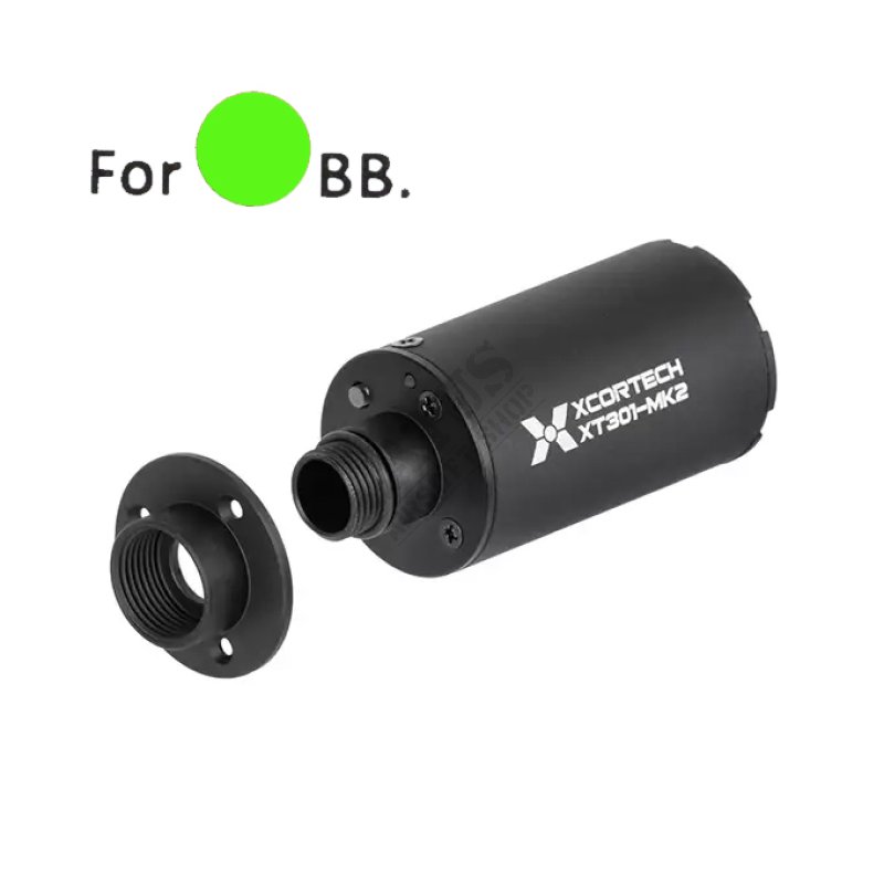 Airsoft Tracer silencer XT301 Mk2 60x29mm XCORTECH Black
