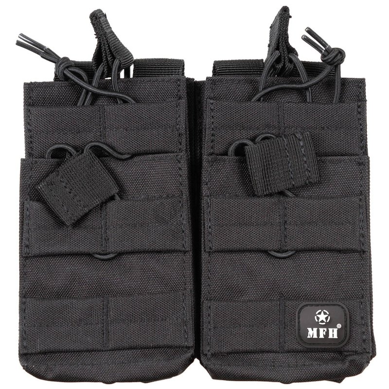 MOLLE double holster for 4 magazines MFH Black