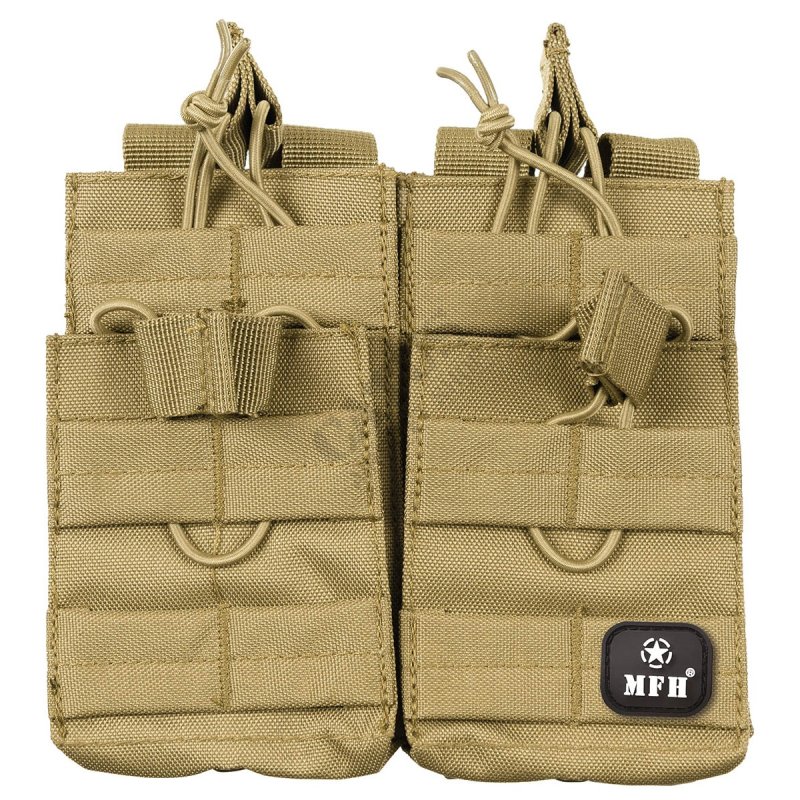 MOLLE double holster for 4 magazines MFH Coyote 