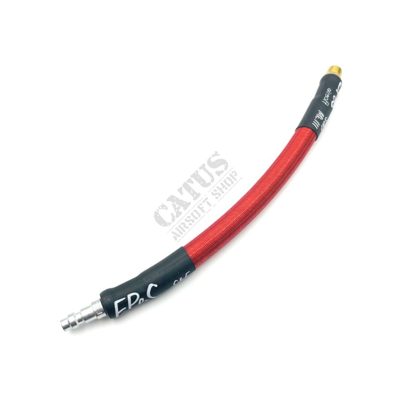 EPeS Airsoft IGL hose S&F Mk.III for HPA system 20cm - 1/8NPT Red 