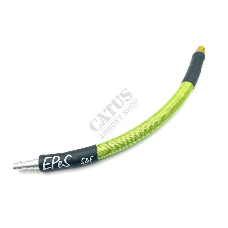 EPeS Airsoft IGL hose S&F Mk.III for HPA system 20cm - 1/8NPT Bright green 