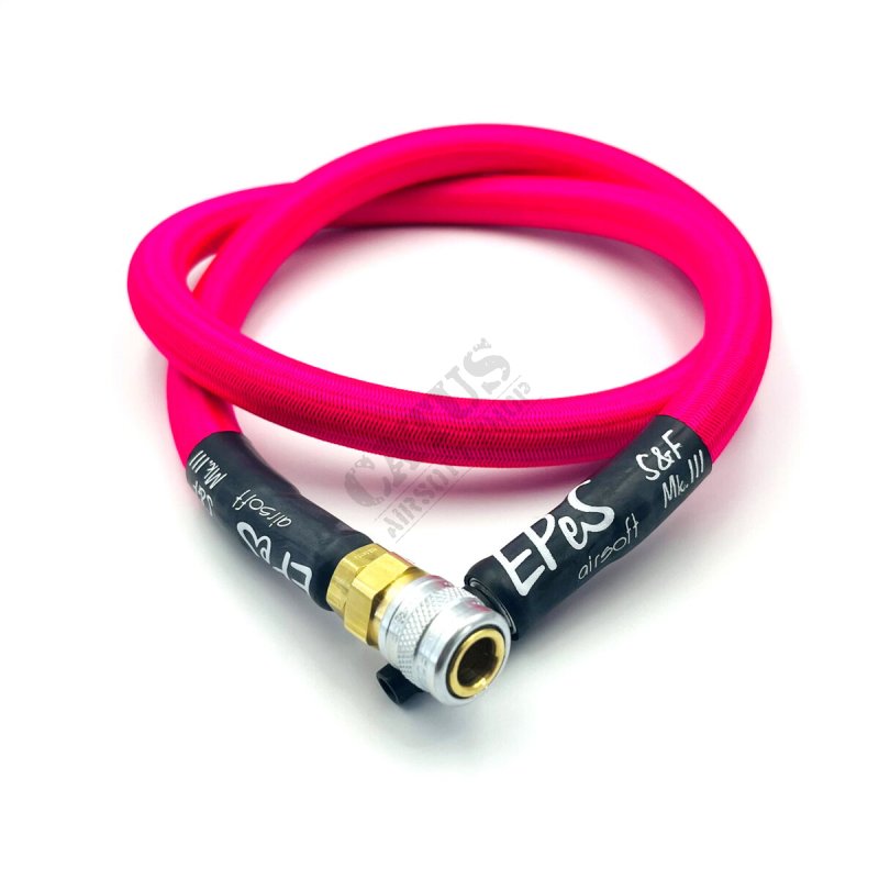 HPA S&F Mk.III hose 80 cm EPeS Airsoft Neon pink 