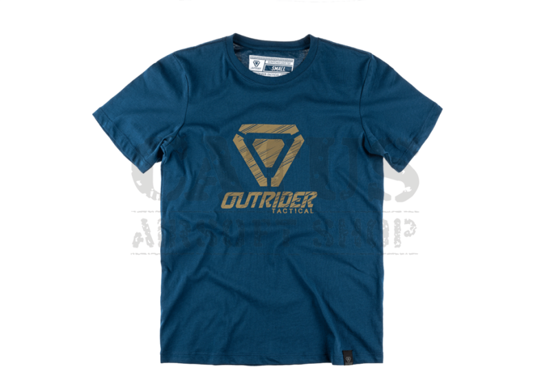 Tričko OT Scratched Logo Tee s krátkym rukávom Outrider Modré S