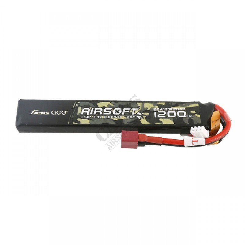 Airsoft battery LiPo 7,4V 1200mAh 25C Deans T Gens Ace  