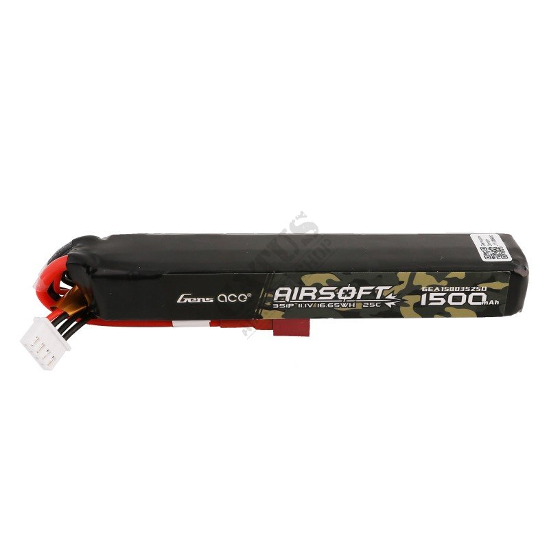 Airsoft battery LiPo 11,1V 1500mAh 25C Deans T Gens Ace  