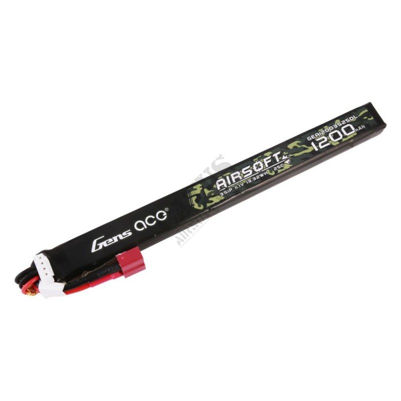 Airsoft battery long LiPo 11,1V 1200mAh 25C Deans T Gens Ace  