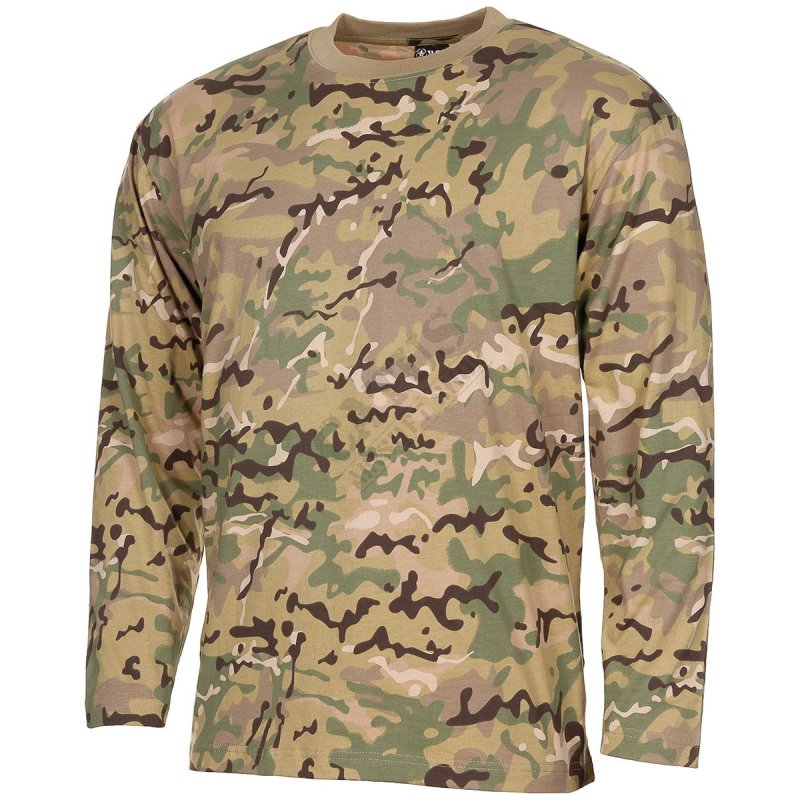 US camouflage long sleeve T-shirt MFH Multicam M