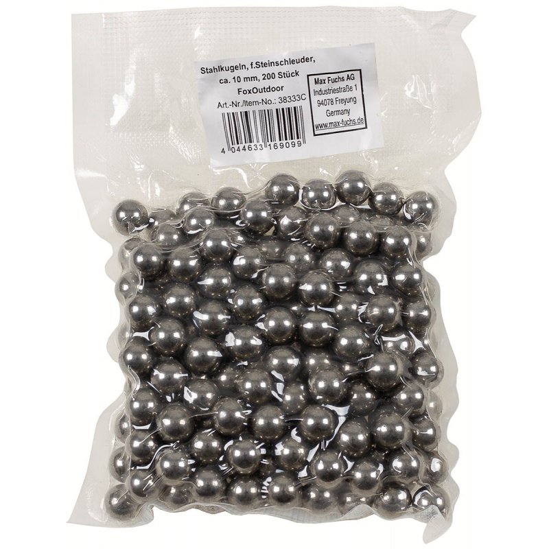 Steel slingshot balls 10mm 200pcs MFH  