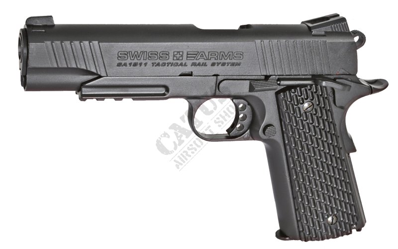 Swiss Arms air pistol SA1911 Tactical 4,5mm CO2 GBB Black 
