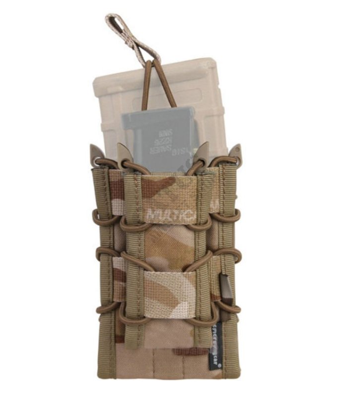 MOLLE double holster for M4 magazine and Emerson pistol magazine Multicam Arid 