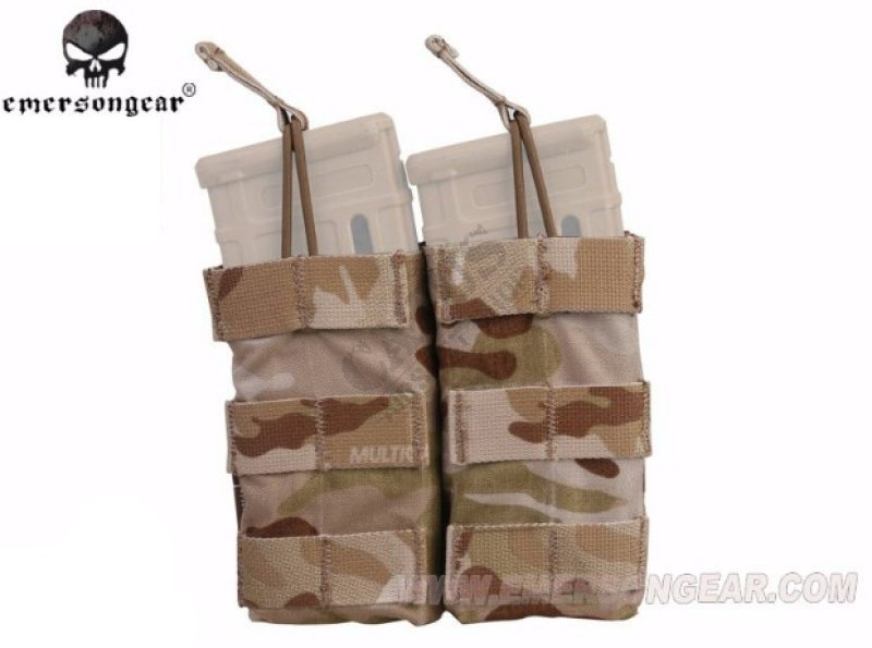 MOLLE double holster for M4 Emerson magazines Multicam Arid 