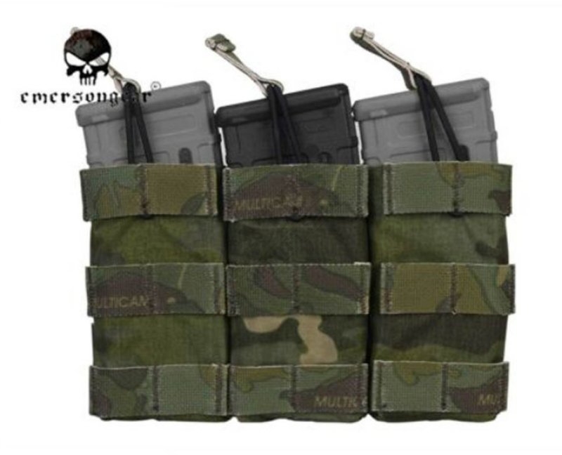 MOLLE triple holster for M4 Emerson magazines Multicam Tropic 