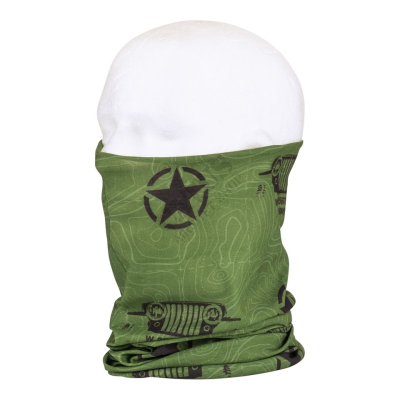 Multifunctional Wrap US Army Willys Coolmax Fostex scarf Green 