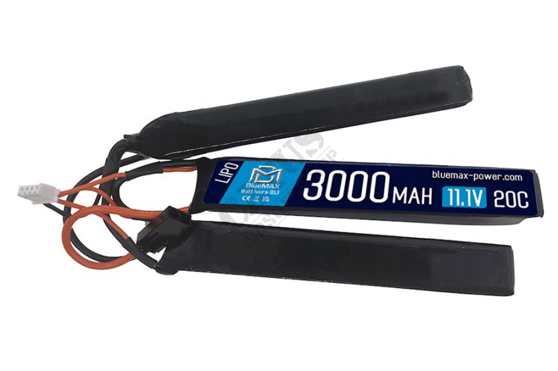 Airsoft battery LiPo 11,1V 3000mAh 20C split Tamiya BlueMax  