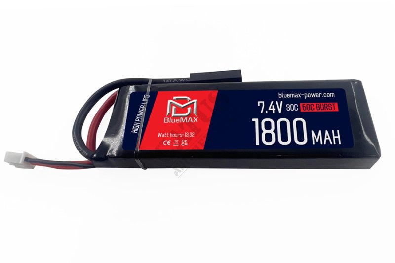 Airsoft battery LiPo 7,4V 1800mAh 30C Brick Tamiya BlueMax  