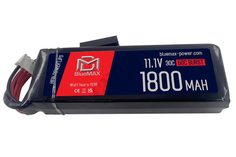 Airsoft battery LiPo 11,1V 1800mAh 30C split Tamiya BlueMax  