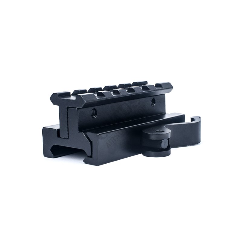 Airsoft mount with adjustable height and inclination QD 5 slot Metal Black 
