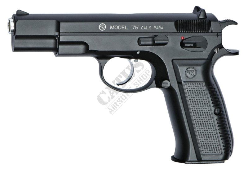 ASG airsoft pistol GBB CZ 75D Metal slide Green Gas Black 