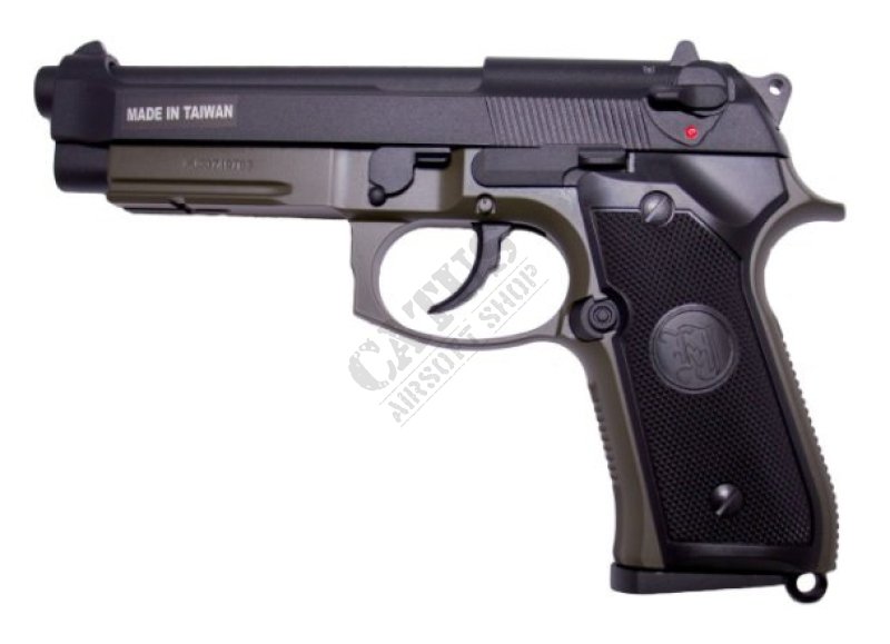KJ Works airsoft pistol GBB M9A1 v.2 OD Green Gas  