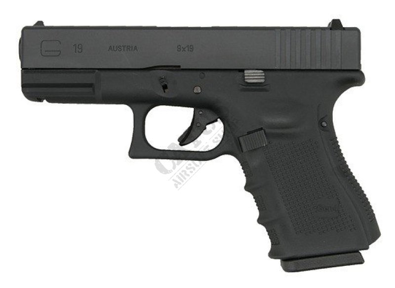 WE airsoft pistol GBB EU19 Gen. 4 Green Gas Black 