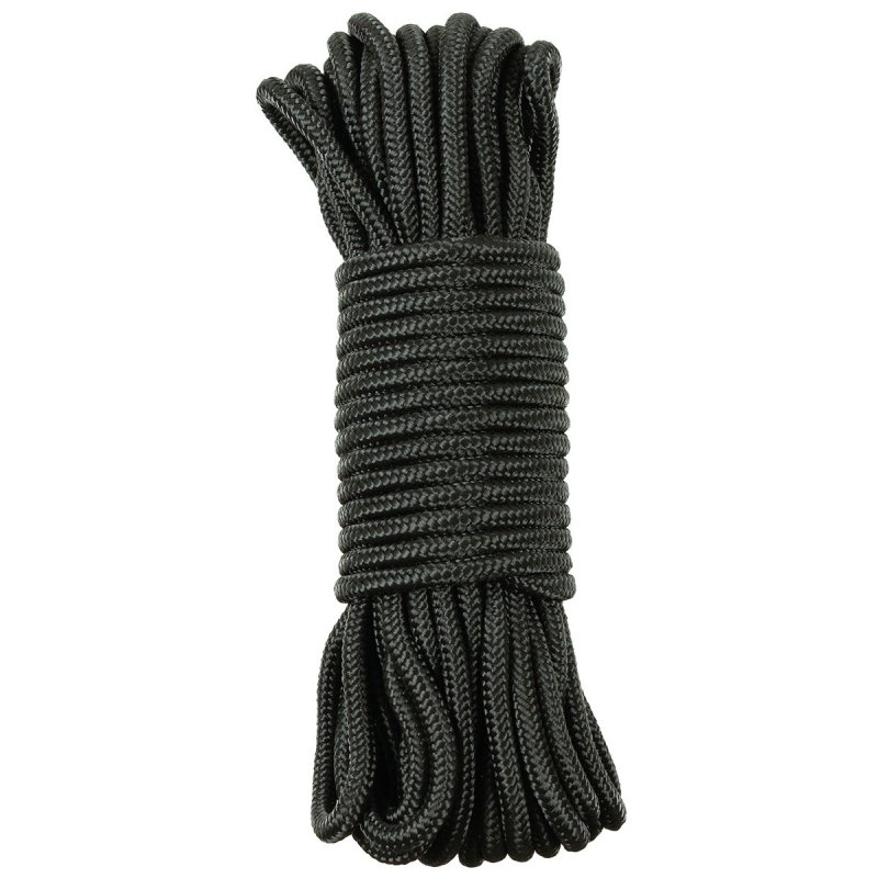 Spaghetti rope 15m/9mm MFH Black