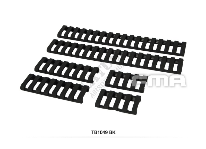 Airsoft filler set for R.I.S. mounting rail FMA Black