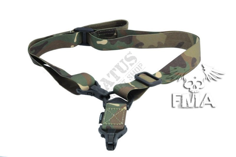 Tactical gun strap single and double point FS3 FMA Multicam 