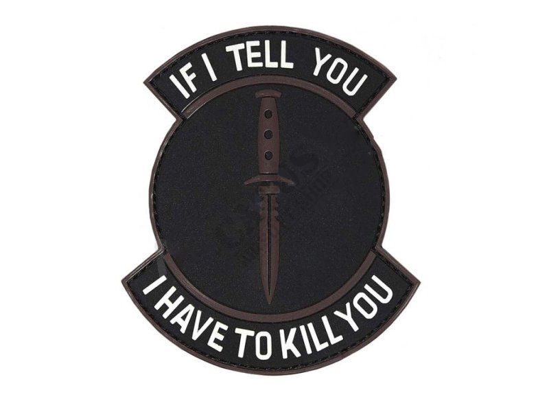 Patch "IF I TELL YOU" Emerson Black-White 
