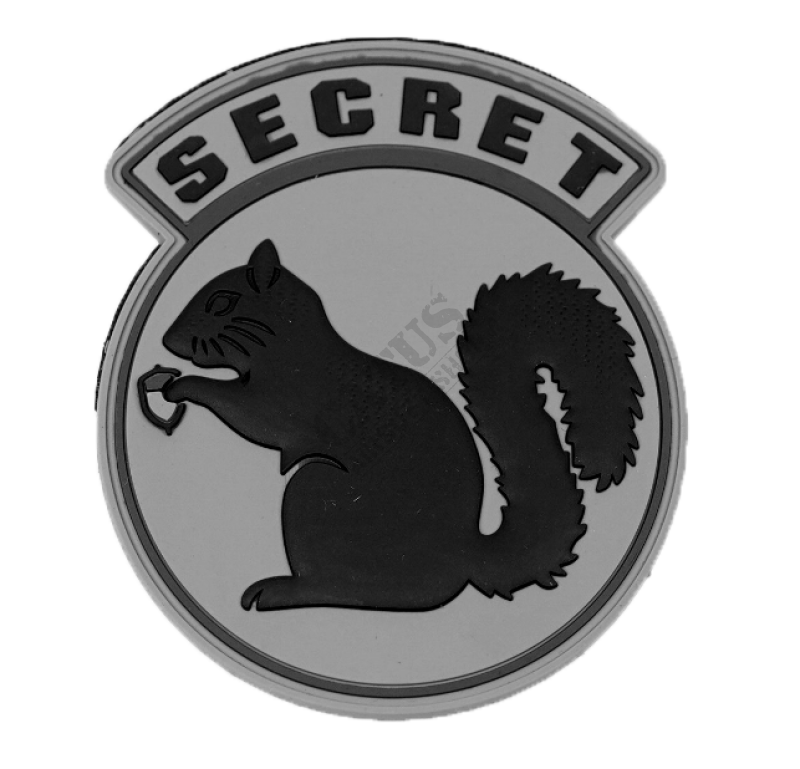 Patch Secret Squirrel Emerson Silver 