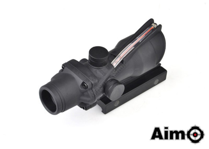 ACOG 1X32C Red Dot Riflescope with Aim-O Fiber Illumination Source Black