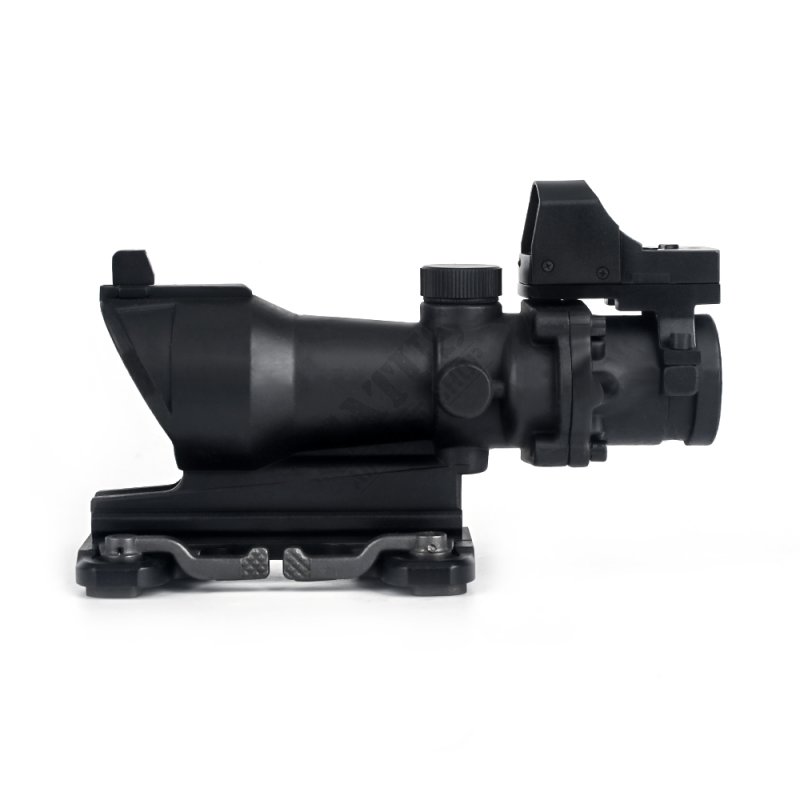 ACOG 4×32 riflescope with QD mount and Mini Red Dot Aim-O Black