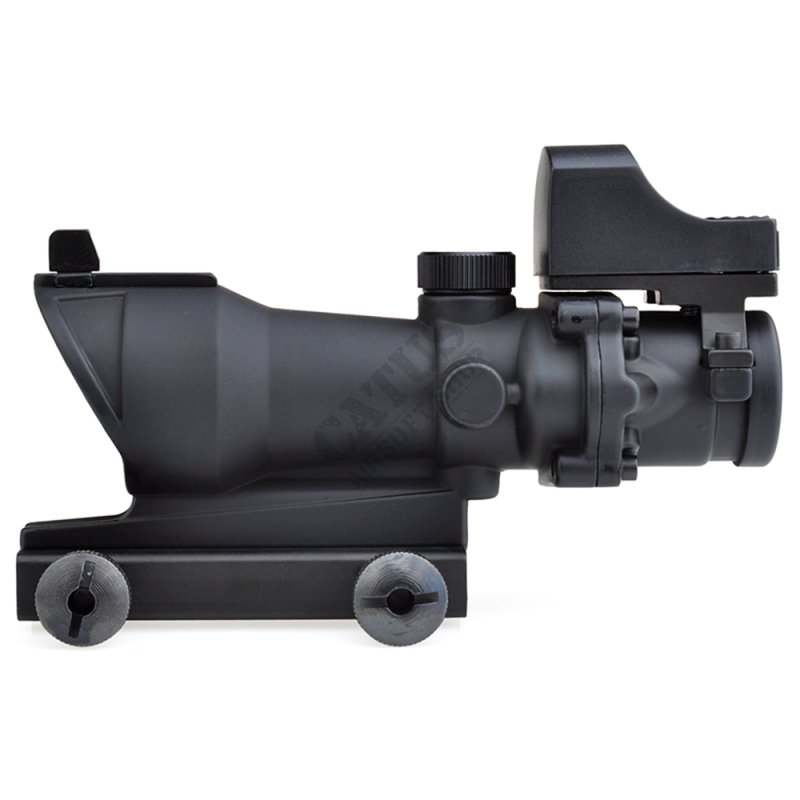 ACOG 4×32 riflescope with Mini Red Dot Aim-O Black