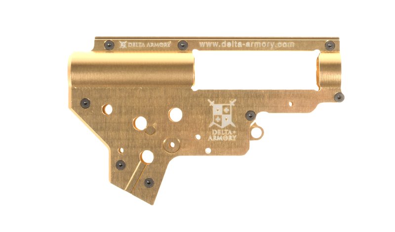 Airsoft mechabox skeleton V2 Delta Armory gold