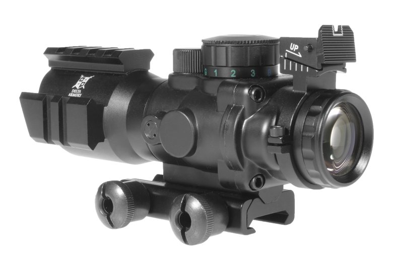 Riflescope 4x32 with backlight Delta Armory black