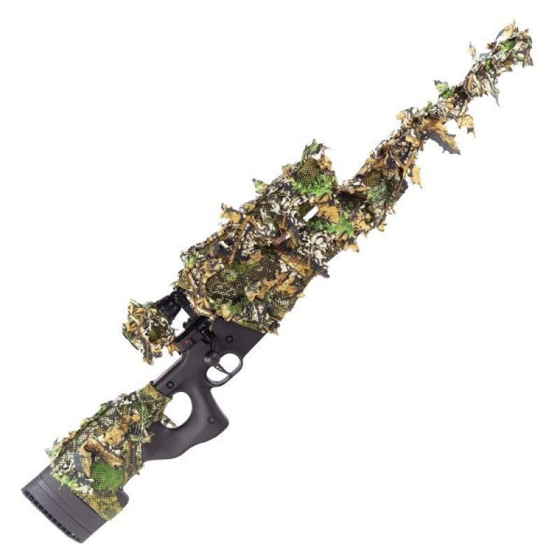 Maskovací kryt pro dlouhou zbraň SSG96 3D Leaf cover Novritch Amber 